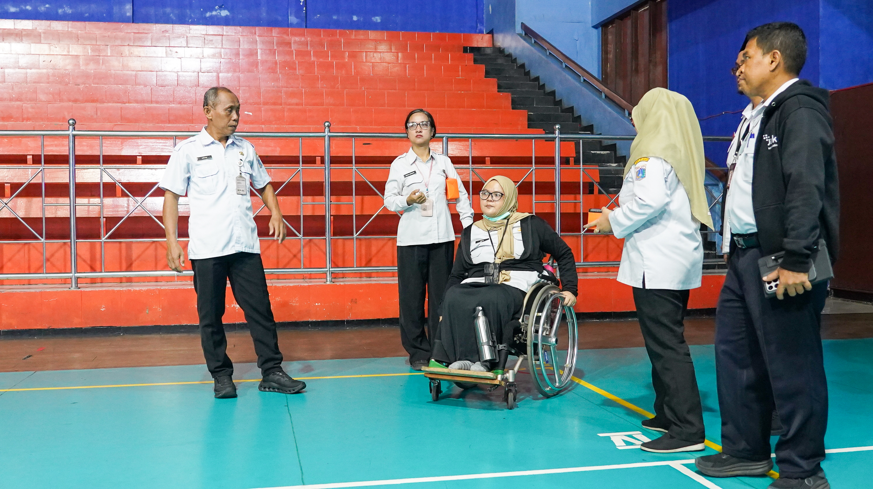 Foto galeri Pemantauan dan Evaluasi Penyediaan Aksesibilitas Bagi Penyandang Disabilitas pada Fasilitas Olahraga Milik Pemerintah Provinsi DKI Jakarta 12
