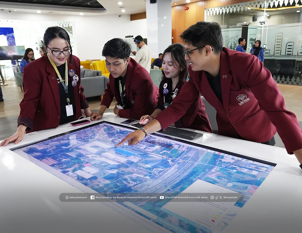 DCKTRP DKI Jakarta Terima Kunjungan Edukasi IMAPLANTA UNTAR di Studio Jakarta Satu, Kenalkan Pengelolaan Ruang Kota Berbasis Data