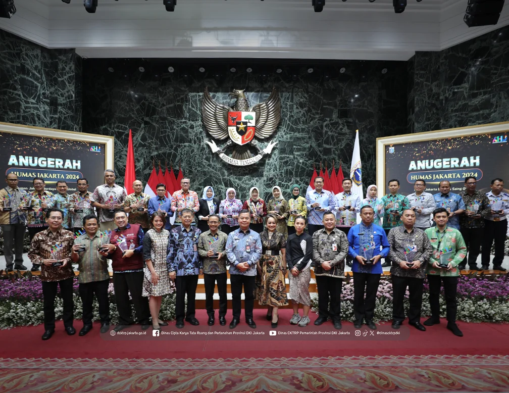 Peran Aktif dan Dukung Kreativitas Informasi, Dinas Cipta Karya, Tata Ruang dan Pertanahan Provinsi DKI Jakarta Berhasil Raih Penghargaan Inovasi Kehumasan Terbaik di ajang Anugerah Humas Jakarta (AHJ) 2024