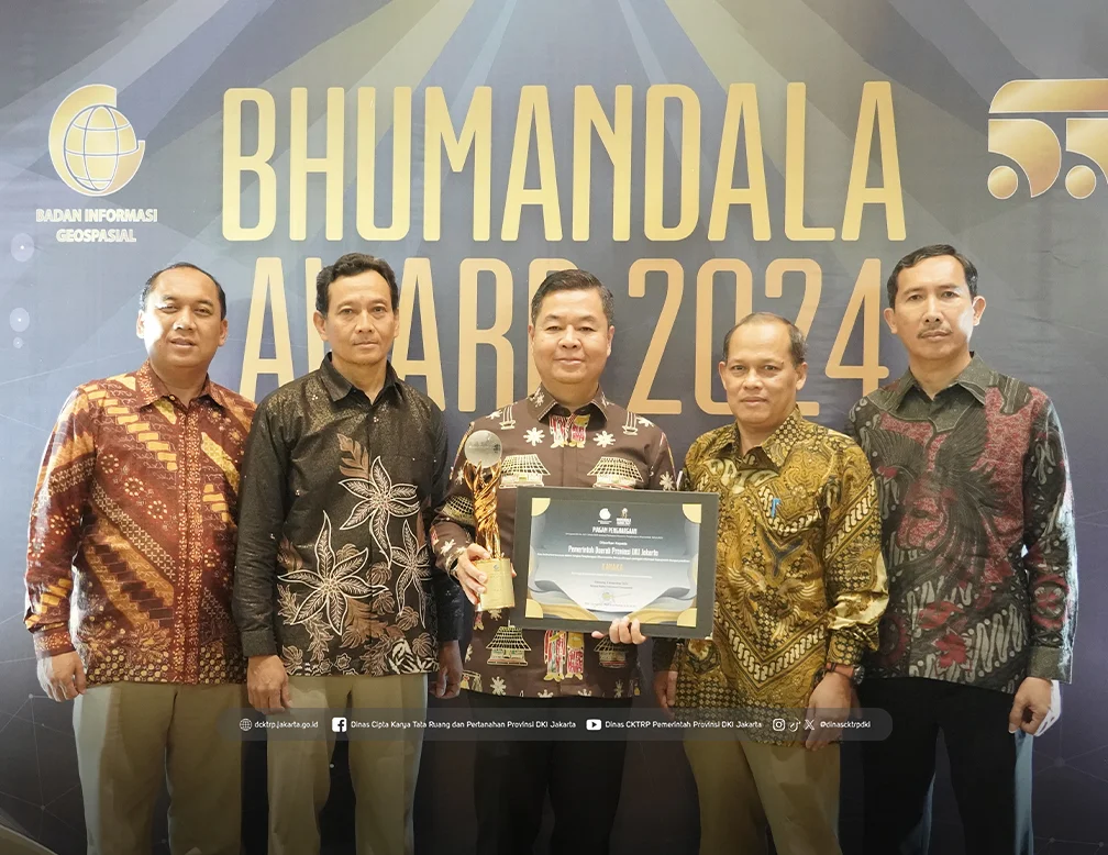 Sukses Integrasikan Data Geospasial Jakarta Satu Raih Medali Emas di Bhumandala Award 2024