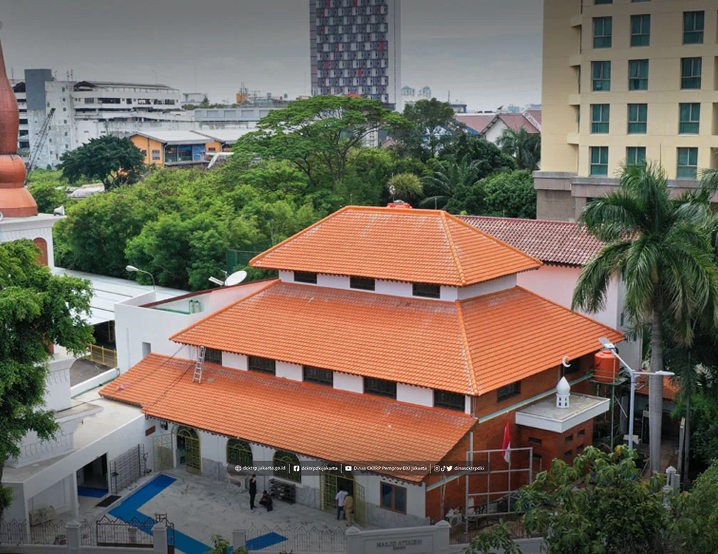 Peninjauan Lapangan Terhadap Hasil Kegiatan Renovasi Bangunan Cagar Budaya Masjid Jami Attaibin