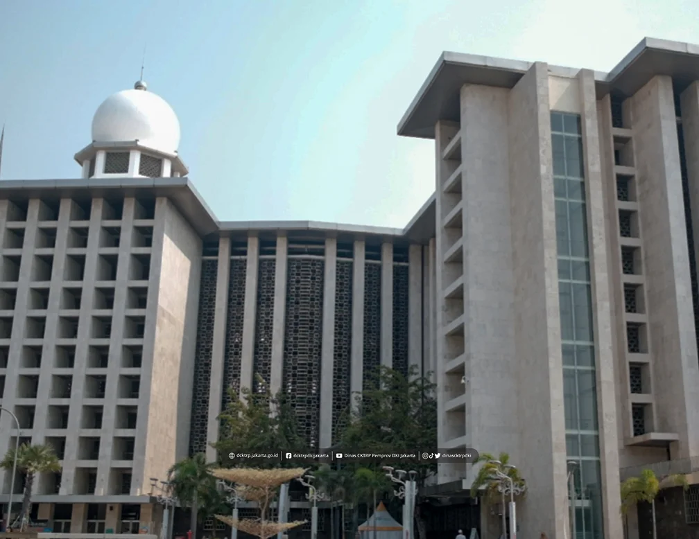 Perwujudan Poros Tugu Nasional - Masjid Istiqlal