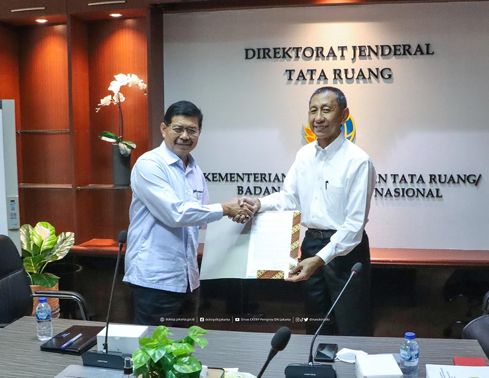 Kegiatan Penyerahan Dokumen Persetujuan Substansi Rencana Detail Tata Ruang  Wilayah Perencanaan DKI Jakarta
