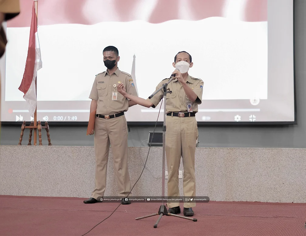 Pelaksanaan Kegiatan Apel Pagi Di Lingkungan DCKTRP DKI Jakarta